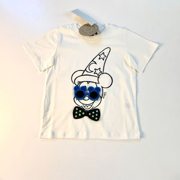 NWT Stella McCartney Kids Disney “Mickey Mouse Wizard T-Shirt" Size 5 - Picture 2 of 11